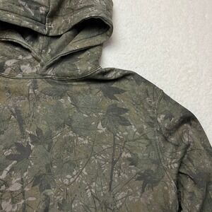 Old Navy Hoodie Mens M Green Real Tree Camo Pullover Fleece Sweatshirt 4058